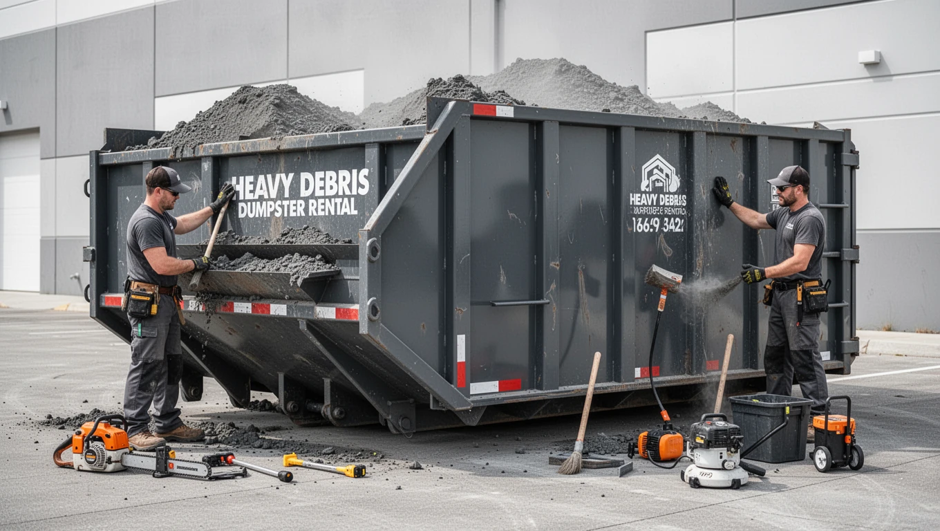 Heavy Debris Dumpster Rental